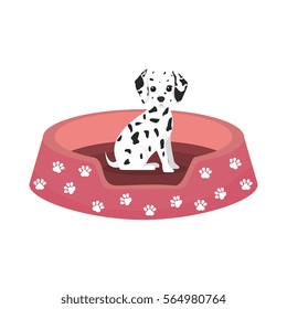 cute dog isolated icon