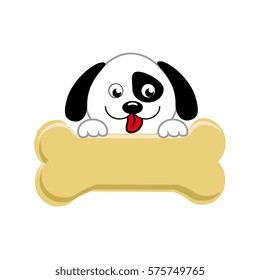 cute dog isolated icon