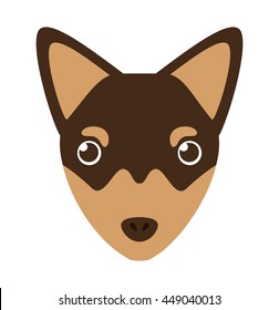 cute dog isolated icon design, vector illustration  graphic 