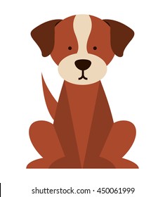 cute dog isolated icon design, vector illustration  graphic 