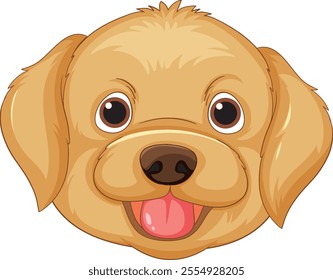 Cute dog with a joyful expression