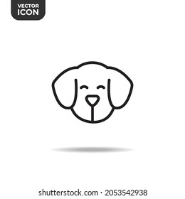 cute dog line icon. high quality icons suitable for business and educational graphic assets, web design, applications, software, print media, etc. EPS 10 vector icon on a white background.