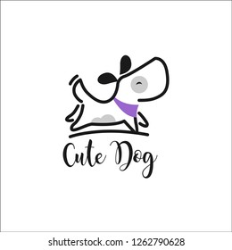 CUTE DOG logo