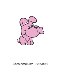 cute dog logo