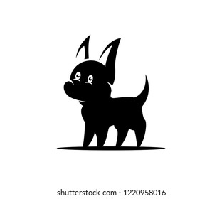 cute dog logo deigns concept