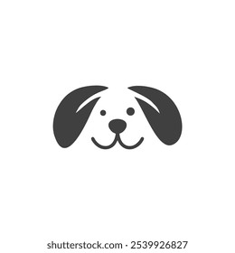 cute dog logo design concept