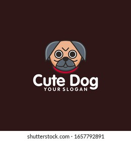 Idea de diseño de logotipo de perro trapo