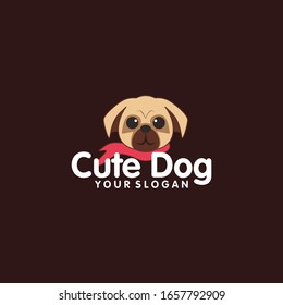 Cute Dog Logo Design Idea
