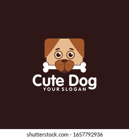 Cute Dog Logo Design Idea