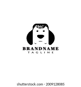 cute dog logo icon design vector modern vector illustration