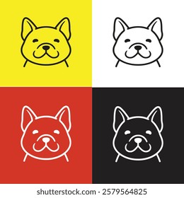 A cute Dog logo template for pets design