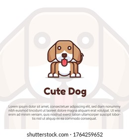 Cute Dog logo template. Suitable for Creative Industries, Company, Multimedia, Entertainment, Education, Shop 
and other related business.
