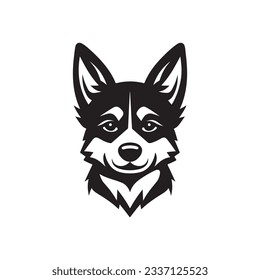 ilustración vectorial del logotipo de perro lindo
