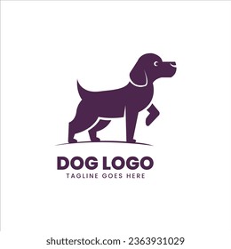 Cute-Hund-Logo, Vektorgrafik