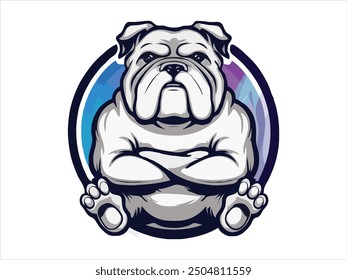 Diseños lindos de la Ilustración vectorial del logotipo del perro