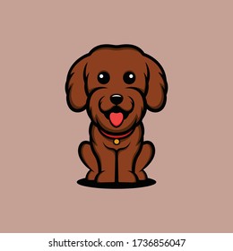 cute dog logos, t-shirt design