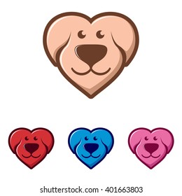 Cute Dog Love Care Cartoon