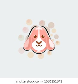 Cute Dog Mascot Cartoon Design Vector