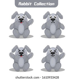 Cute Dog Mascot Cartoon Design Vector collection