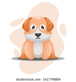 CUTE DOG MASCOT CARTOON VECTOR