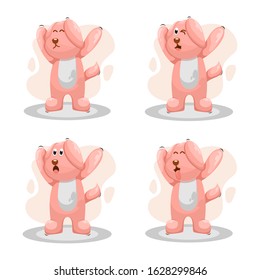 Cute dog mascot cartoon vector
