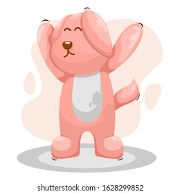 Cute dog mascot cartoon vector