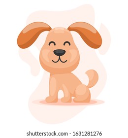 CUTE DOG MASCOT CARTOON VECTOR