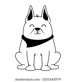 cute dog mascot character
