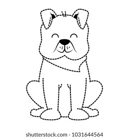 cute dog mascot character