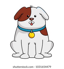 cute dog mascot character