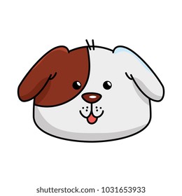 cute dog mascot head