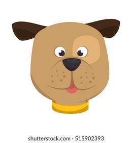 cute dog mascot icon