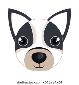 cute dog mascot icon