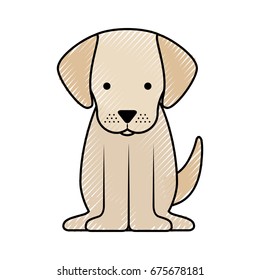cute dog mascot icon