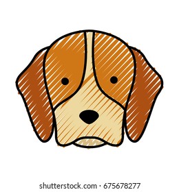 cute dog mascot icon