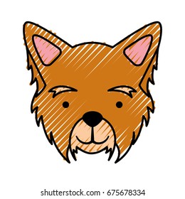 cute dog mascot icon
