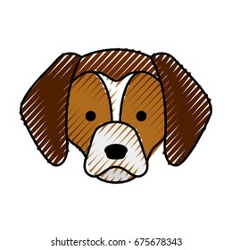 cute dog mascot icon