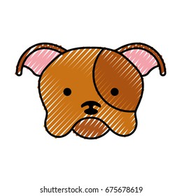 cute dog mascot icon