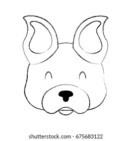 cute dog mascot icon