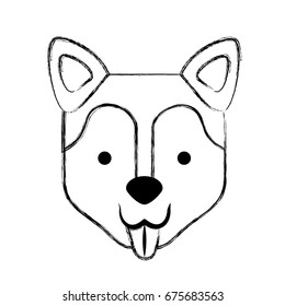 cute dog mascot icon