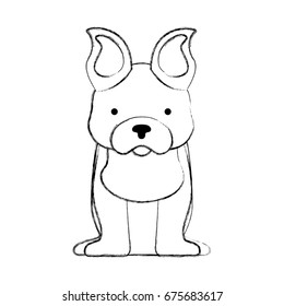 cute dog mascot icon