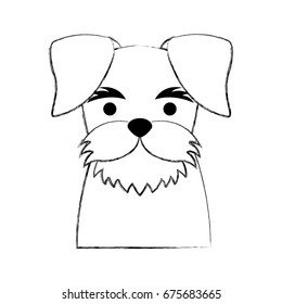 cute dog mascot icon