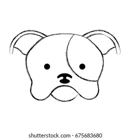 cute dog mascot icon