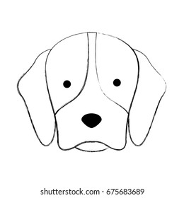 cute dog mascot icon