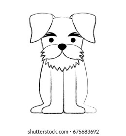 cute dog mascot icon