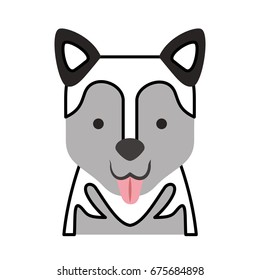 cute dog mascot icon