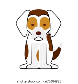 cute dog mascot icon