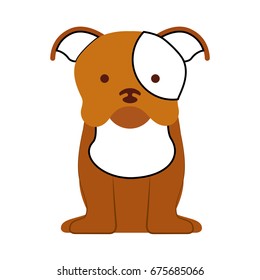 cute dog mascot icon