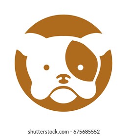 cute dog mascot icon