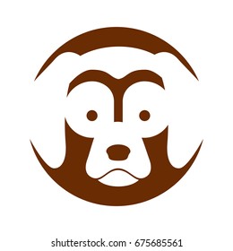 cute dog mascot icon